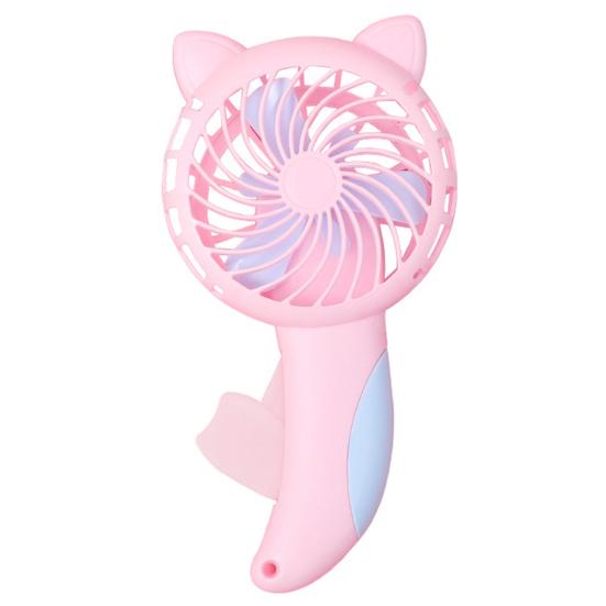 Mini Fan Adorable Shell Portable Pure Energy-saving Plastic Manual Cooling Fan Dorm Supplies