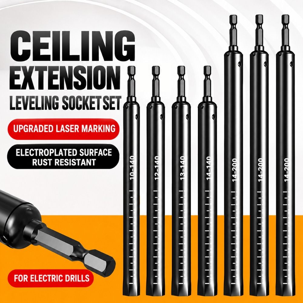 Stainless Steel Hollow Socket Nut Driver Hollow Structure Hex Socket Tool Threaded Rod Adjustment