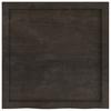 Vidaxl Półka, Ciemnobrązowa, 60X60X(2-4) Cm, Wykończone Drewno Dębowe