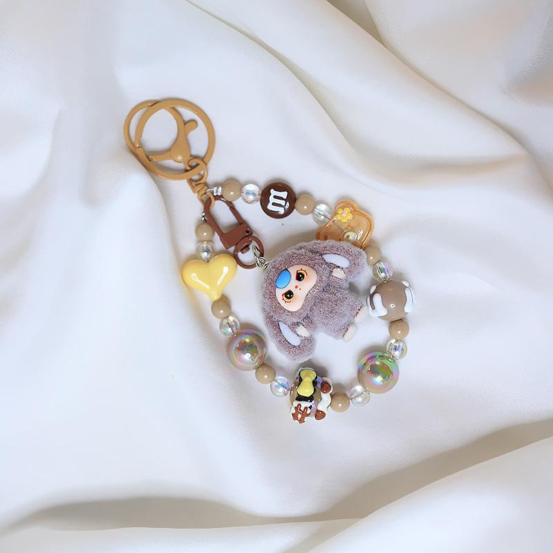

Креативный милый брелок-подвеска, расписанный вручную, с бусинами, шарм для мобильного телефона, универсальный аксессуар для украшения рюкзака, подарки