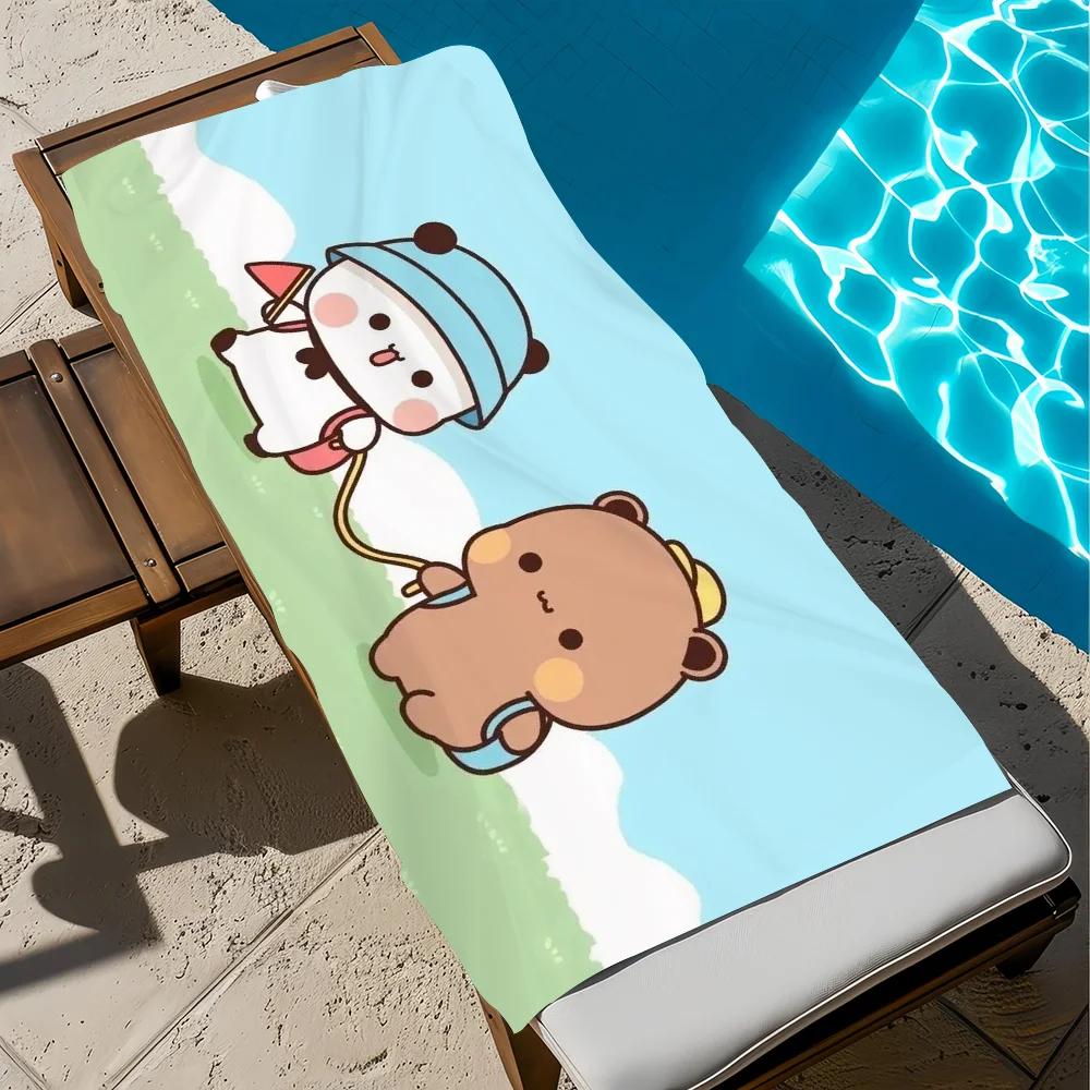 DUDU BUBU Kawaii Towel  Pool Beach Towel Portable Quick Fast Dry Sand Outdoor Travel Swim Blanket Thin  Mat Bath Towel