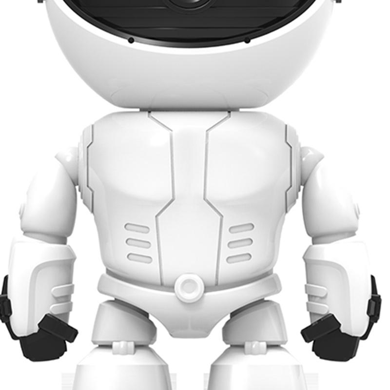 Robot Shape Wireless WiFi Camera 1080P HD Video 2 Way Audio Phone Remote 355 Degrees Horizontal for