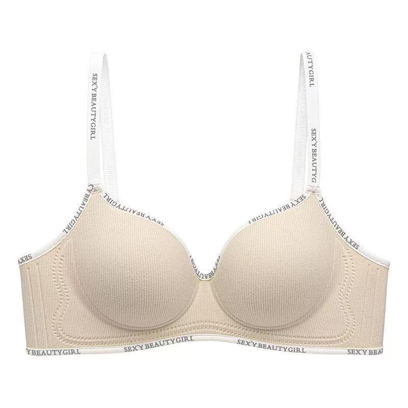 

Seamless Wireless Bra for Women with Small Chest and Letter Strap Design M
