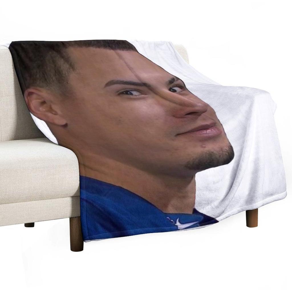 Javy Baez Eyes Throw Blanket Hairys Flannel Hairy Single Blankets