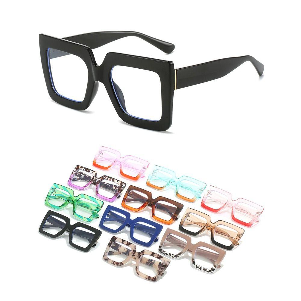 Oversized Anti-Blue Light Glasses Colorful Computer Eyewear Fashion Female Eyeglasses  for Women