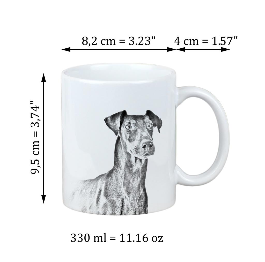 Manchester Terrier - cup with a dog, cute cup with graphics, a gift with your photo from the Art-Dog brand