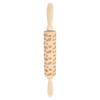 Wooden Rolling Pin Multifunctional Embossed Cook Classic Rolling Pin for Baking Fondant JM01674