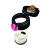 Thermos Wasserflasche Vakuumisoliert Mobiler Becher 550ml Schwarz Pink JNT-550 BK-P