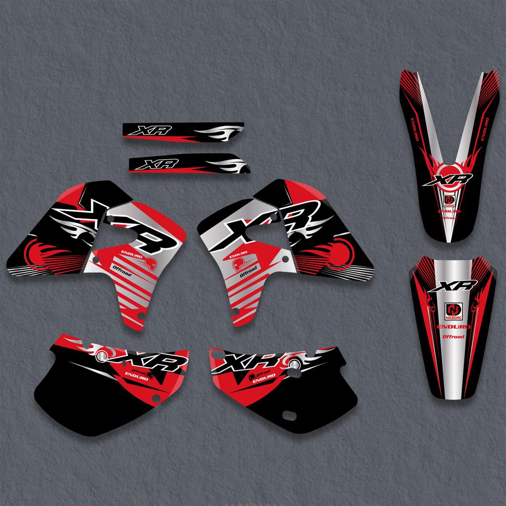 NICECNC For Honda XR 650R XR650R 2000-2009 2001 2002 2003 2004 2005 2006 Motorcycle Graphics Background Decal Sticker Customize