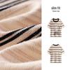 Semir Women's Sweet & Cool Striped Cat Print Short Sleeve T-Shirt