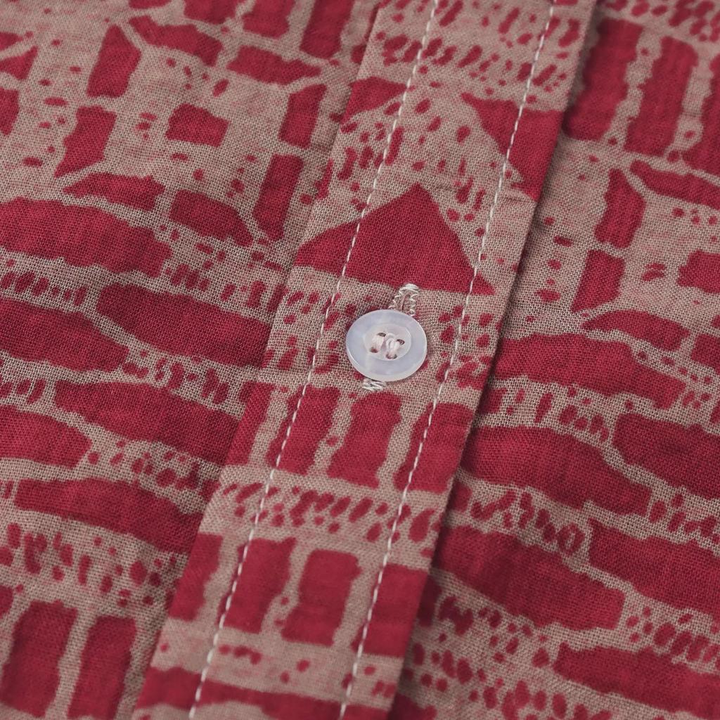 Men's Ethnic-Style Floral Short-Sleeved Shirt - 2024 Summer Collection, Plus Sizes Available