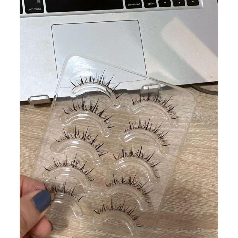 Mogugu - Set of 5 Pairs: Natural Crisscross False Eyelashes