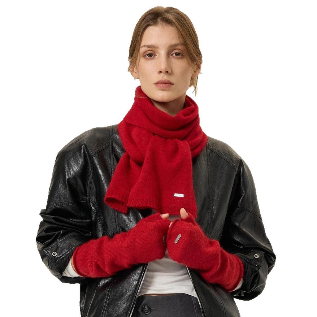 Knitted Long Fingerless Gloves for Women Warm for Autumn and Winter  Cloud Like Soft Texture  Raccoon Fleece  Fingerless Pile Sleeves