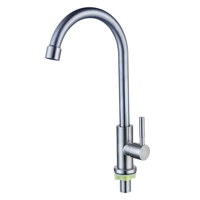 PKSUKB 304 Stainless Steel Rotatable Single Cold Sink Faucet