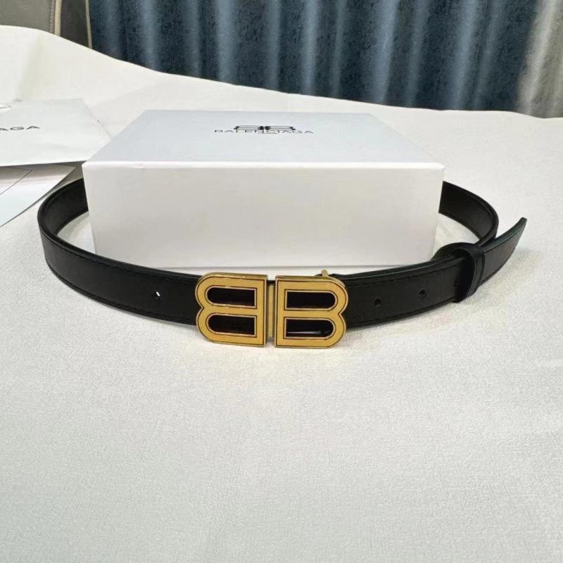 Unisex Genuine Leather Paris Belt - Double BB Design, Versatile & Stylish for Couples