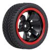 4PCS 1Celsius10 Rubber Tires for RC Racing Car, Rubber and Foam, Compatible with   HPI, Diameter 65mm for RC Cars
