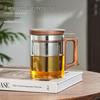 Glass Tea Infuser Mug with Handle