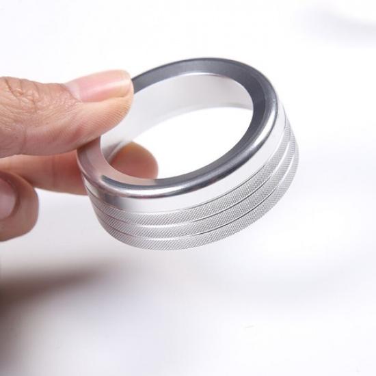 Silver Interior Air Condition Volume Knob Ring Cap For Jaguar F-TYPE 2013-