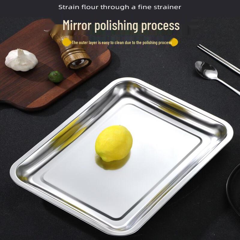 304 Stainless Steel Extra Thick Deep Grill & Dinner Pan