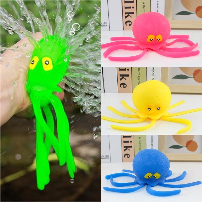Animal Marinho Squishy Polvo Brinquedo de Banho Para Crianças Tpr Brinquedo Para Brincar na Água e Aliviar o Estresse