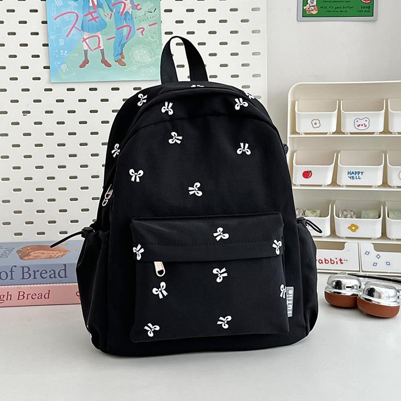 School bag new high value fresh sweet candy color backpack junior high school students lightweight travel backpack