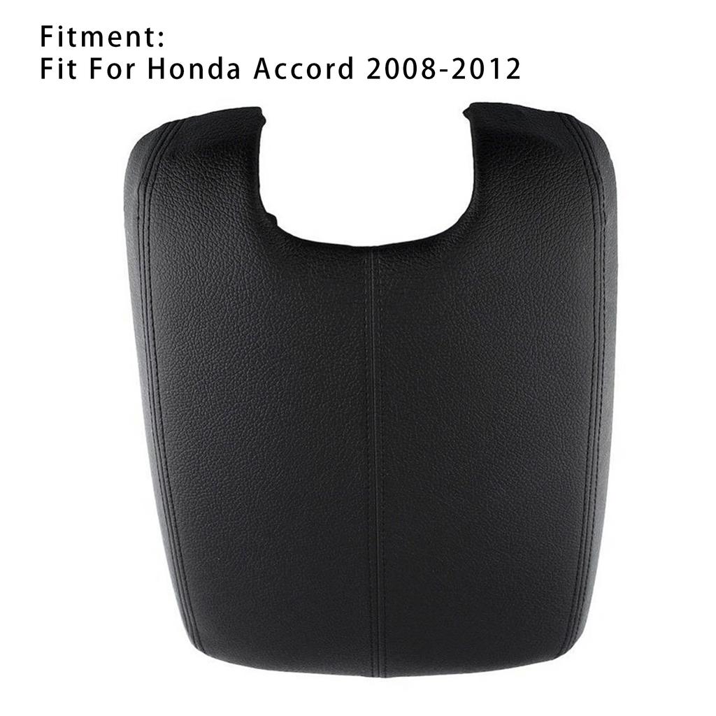 Black Leather Armrest Centre Console Lid For Honda Accord 2008-2012