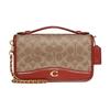 Bea 20 Classic Monogram Buckle Closure PVC Handbag Shoulder Crossbody Bag Small Women Handbags Gray Brown CI197-B4NQ4