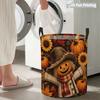 Collapsible Laundry Basket Large Round Waterproof Fabric Hamper Dirty Clothes Storage Bin Toy Organizer with Handles