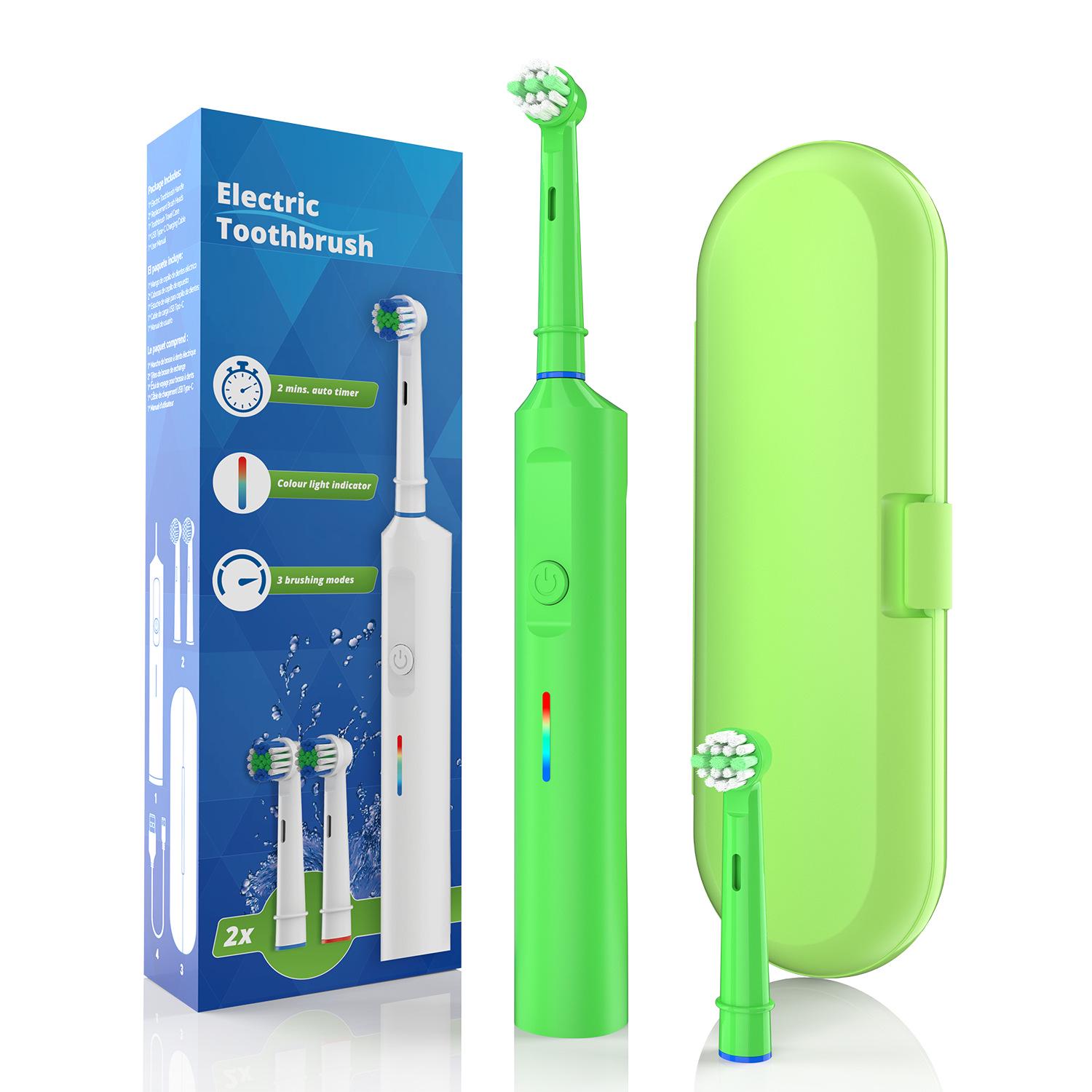 Smart Wireless Charging Electric Rotary Toothbrush for Adults Rotary Toothbrush - Type-C Direct Charge