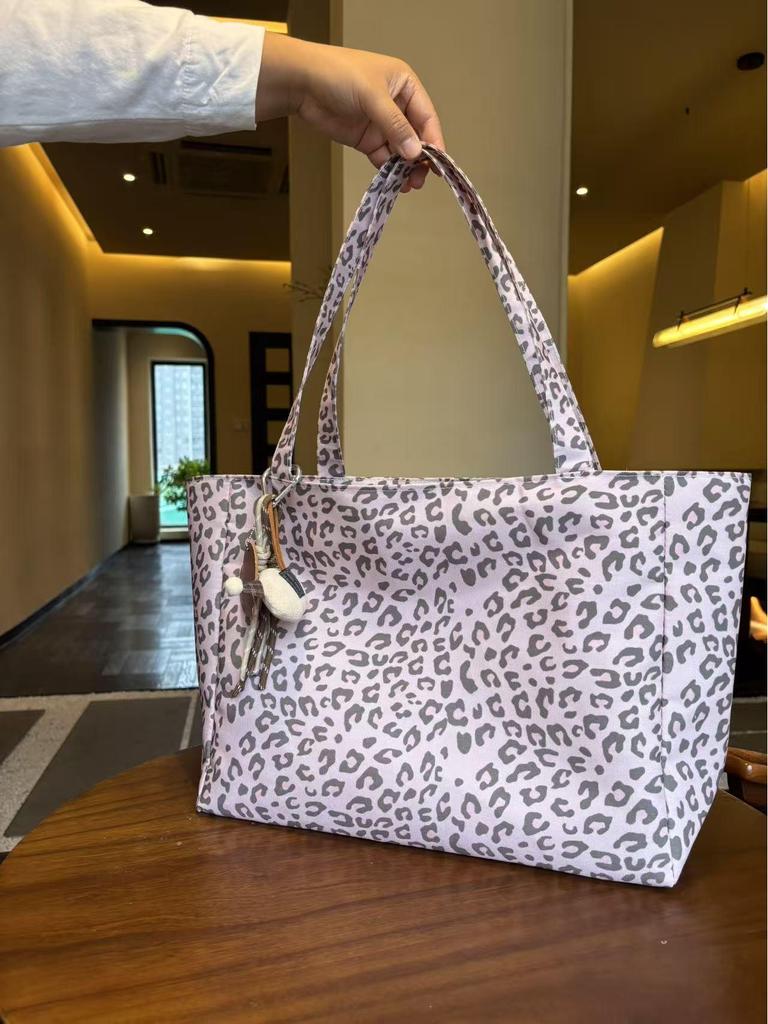 Leopard Print Large Capacity Women's Tote Bag - Autumn/Winter 2025 Fashion Shoulder Handbag