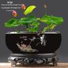 Großer Keramik-Lotus Seerose Hydroponischer Blumentopf ohne Abfluss