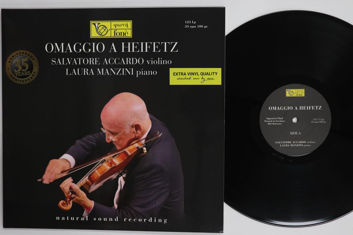 

Виниловая пластинка SALVATORE ACCARDO LAURA MANZINI Accardo Omaggio A Heifetz 125LP FONE 2018 Италия Классическая Б/У