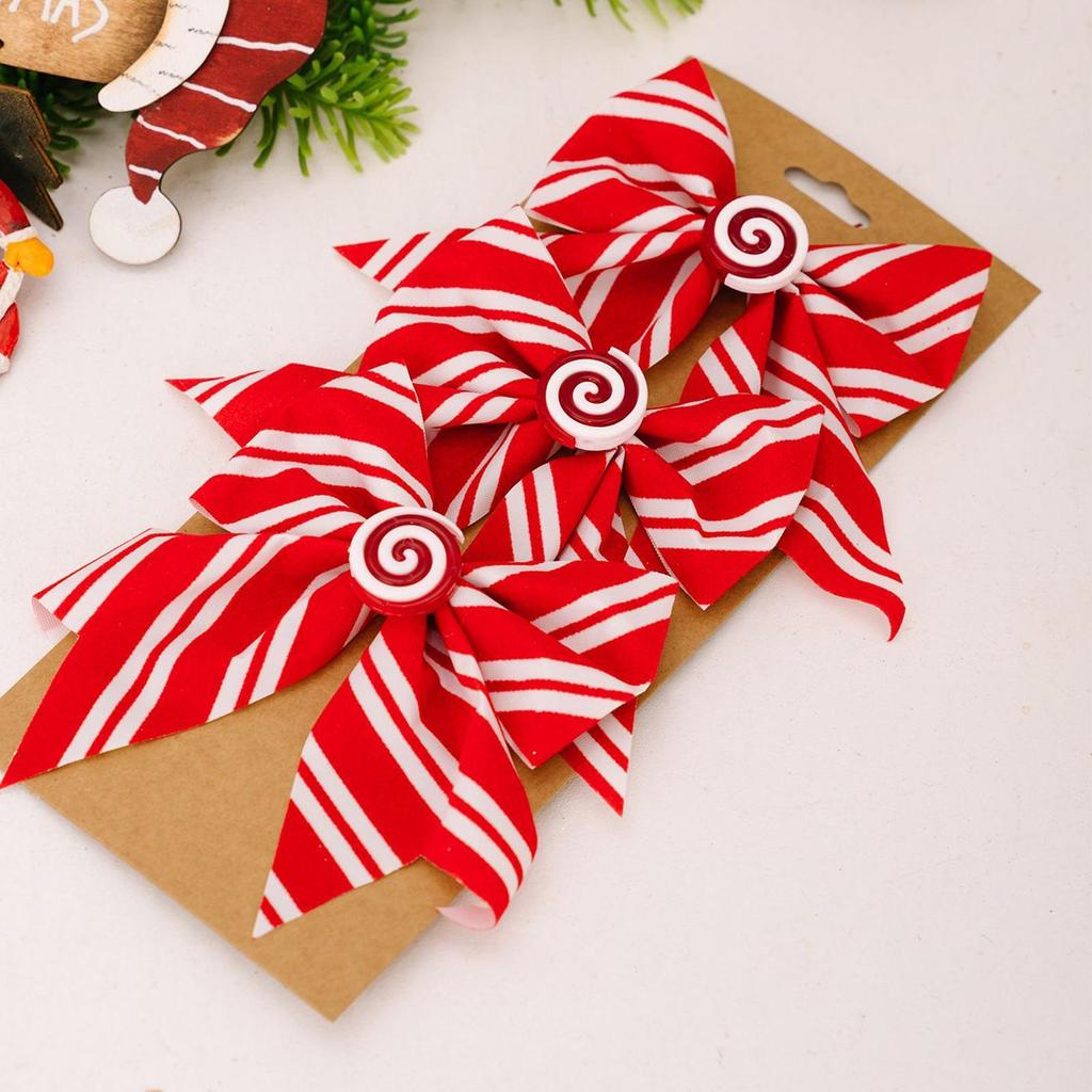 Christmas Bows 12 Pieces Festive Holiday Ornaments Christmas Bows Decorations For Garland Indoor Outdoor Wedding Party Staircase