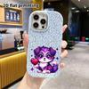 Phone Case: 2D Flat Design Suitable for iPhone 18 17 16 15 14 13 Pro Protective Case, Couple Style, Purple Starry Sky Puppy, Christmas and Halloween G