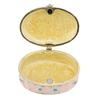 Hand Painted Trinket Box Enamel Vintage Jewelry Storage Box Metal Jewelry Organizer Decorative Rings Earrings Necklace