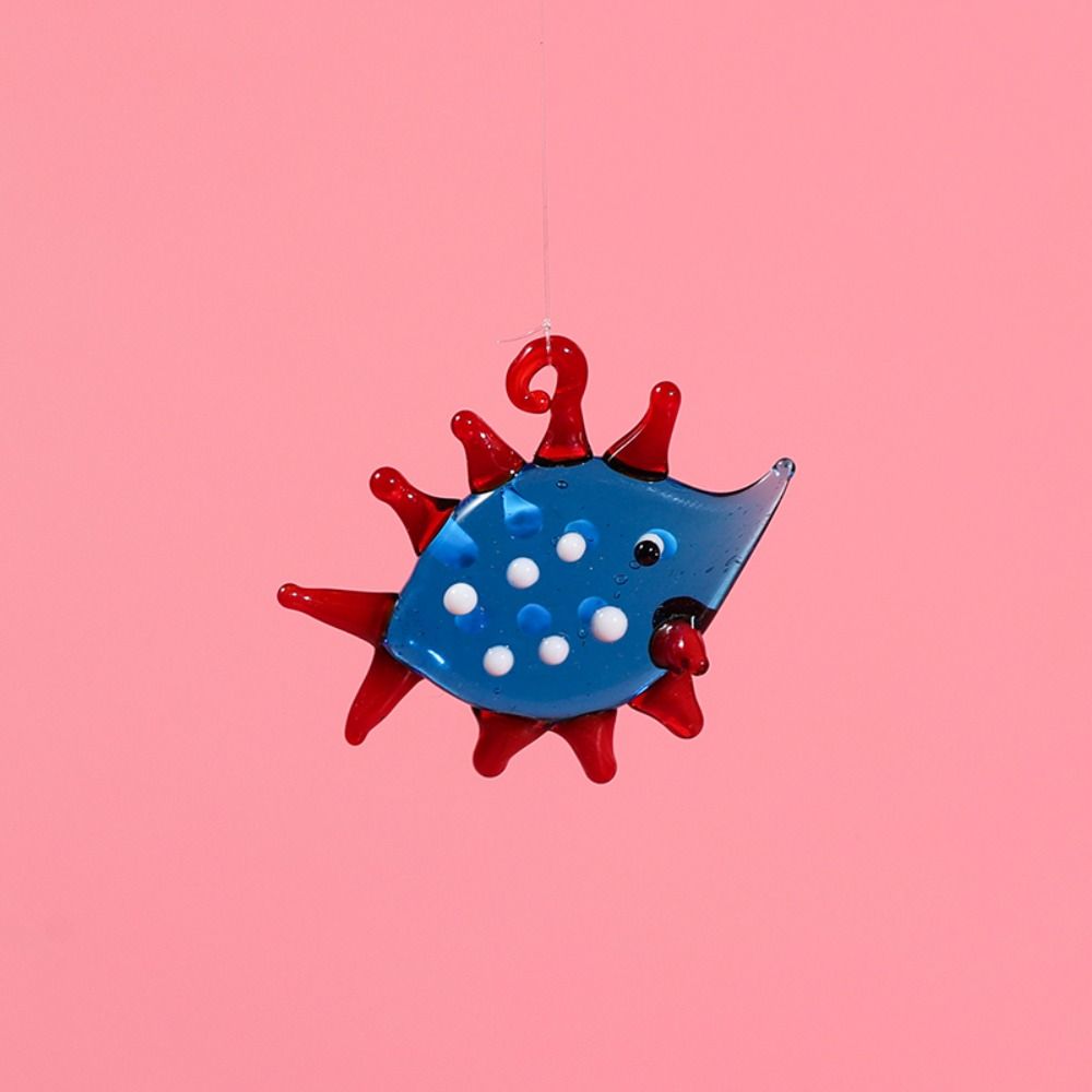 Ocean Aquarium Decor Glass Mini Figurine Pendant New Floating Marine Animal  Fish Tank