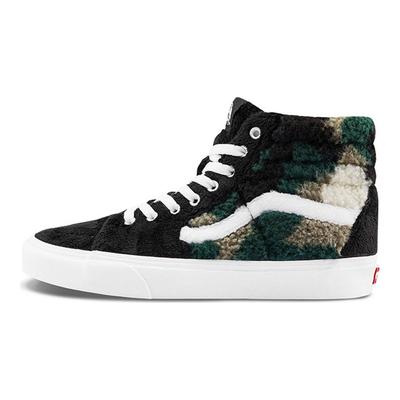 Unisex tenisky Sk8-Hi Camo Sherpa Čierne VN0A5JMJA58