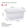 Lego Large Transparent Plastic Storage Box with Lid for Children's Toys & Organization