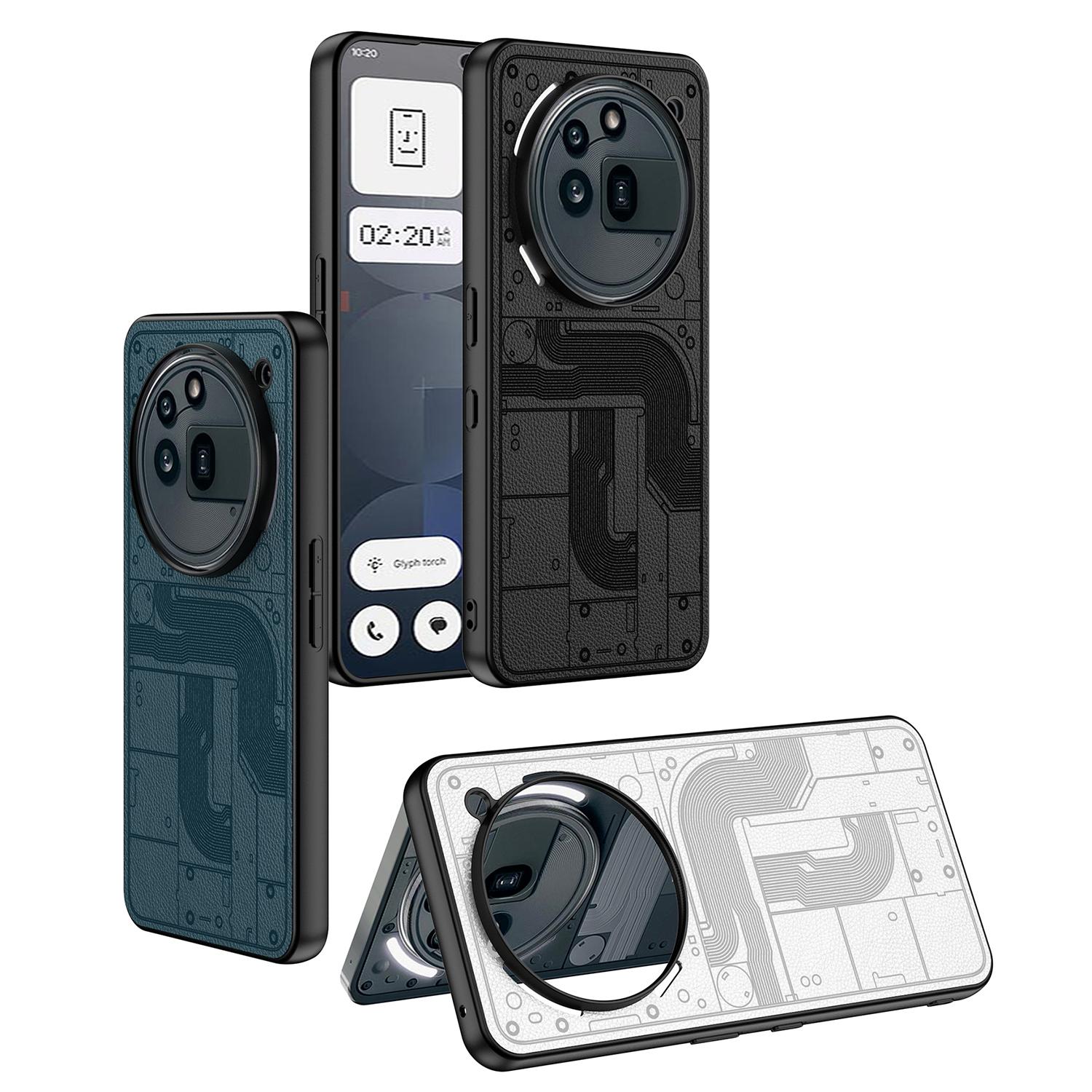 

GKK For Nothing Phone (3a) Pro Case Skin-Touch PU+TPU+PC Shockproof Phone Cover White