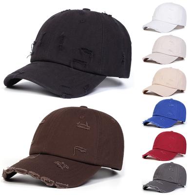Vyriška vienspalvė vintažinio stiliaus suplyšusi beisbolo kepuraitė, lauko, reguliuojama, nuo saulės, laisvalaikio, pavasario, rudens, kelionėms, turizmui, paplūdimio atostogoms