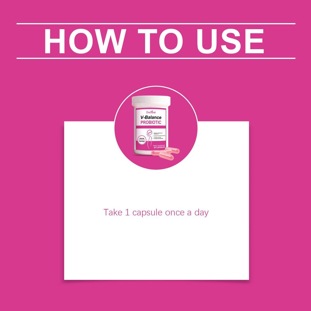 DOCTEAT Women's Probiotic Capsules for Vitality & Body Shape with Nutrients