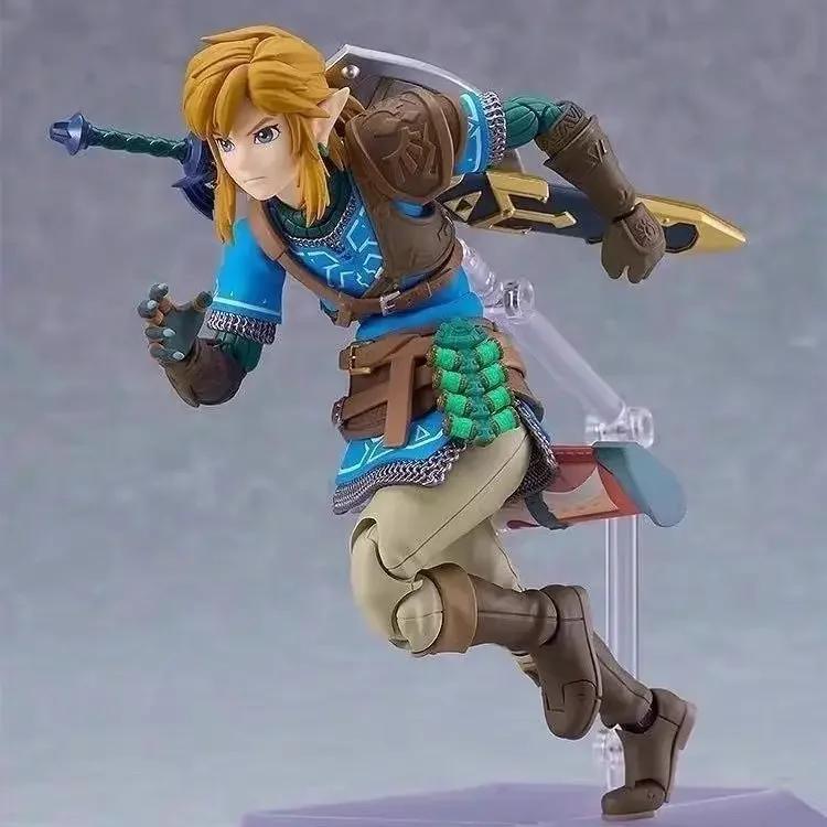 Figma 626 Link Figur The Legend Of Zelda Tears Of The Kingdom Figurer Breath Of The Wild Anime Figurin GK Samlinger Modell