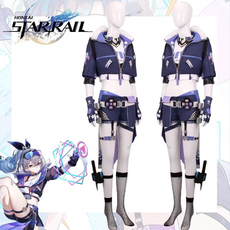 Rail Star Honkai Silver Wolf Cosplay Costume Girls Anime Party Halloween Outfit