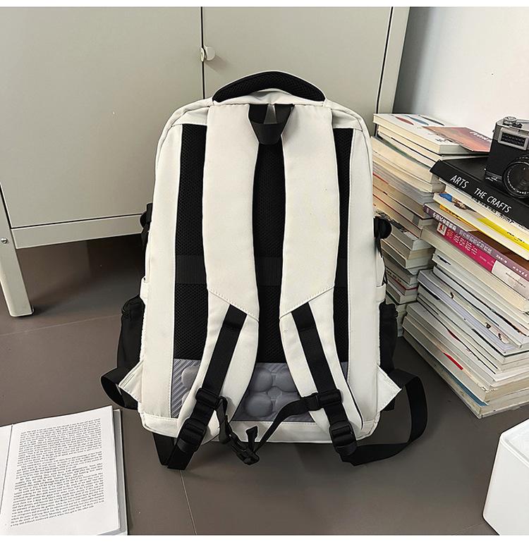Double Shoulder Versatile Backpack for Students: Stylish, Casual, and Fresh Campus Design