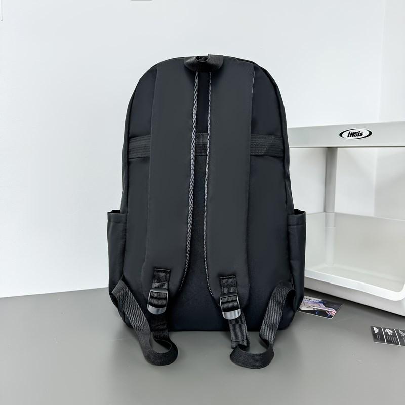 Letter Print Men's Backpack Women's Backpack Large Capacity Student Schoolbag