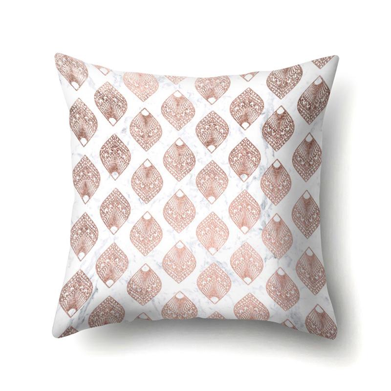 Polyester Pillow Case Automobile Decoration Home Print Pillow Case Automobile Sofa Waist Cushion Cover