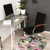 1PC Floral Pattern Non-Slip Floor Round carpet, Office, family, bedroom, Large Area Rug Indoor Rugs,  Durable Polyester-Z0420