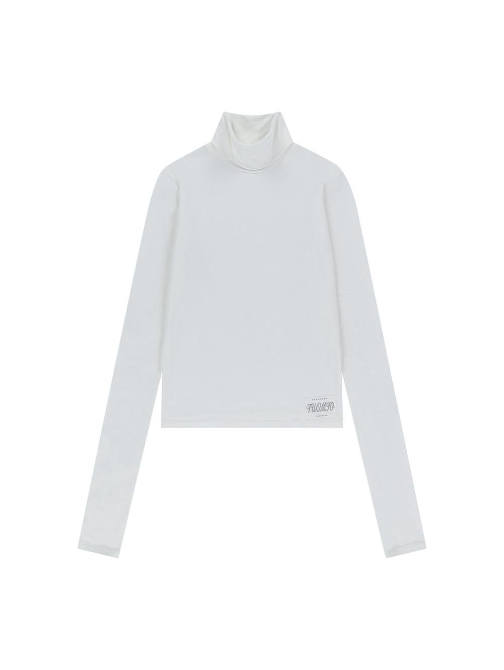 Tuomio Tm Essential Turtle Neck Top [White] 1