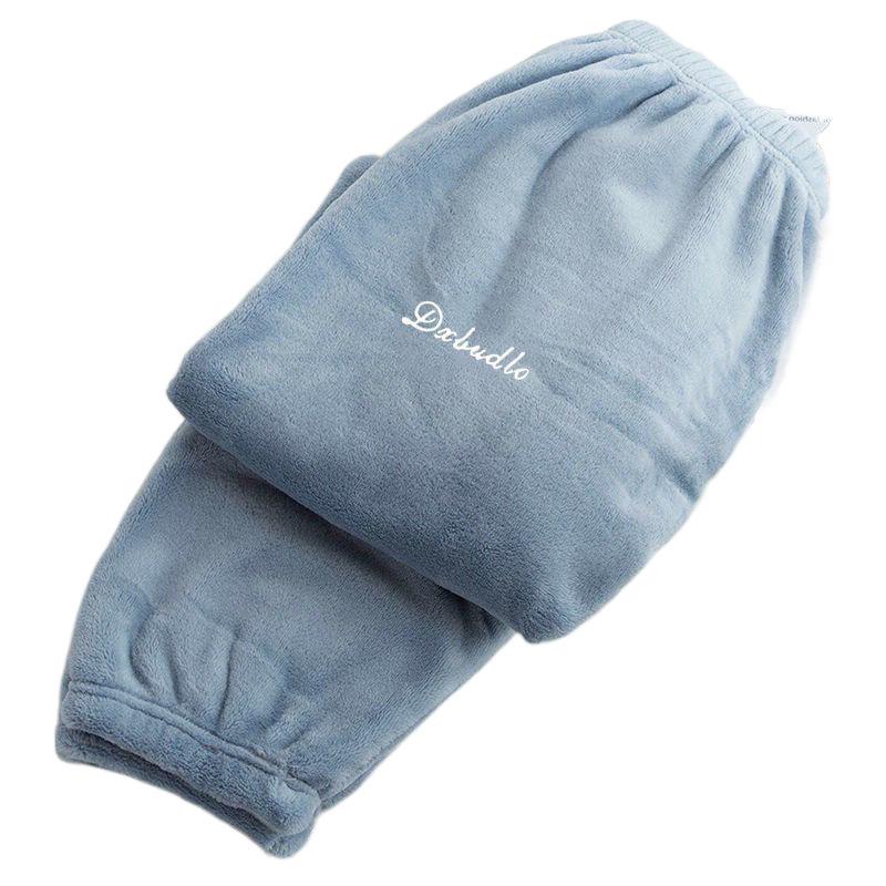 Cozy Women's Coral Fleece Cuffed Leggings for Autumn and Winter