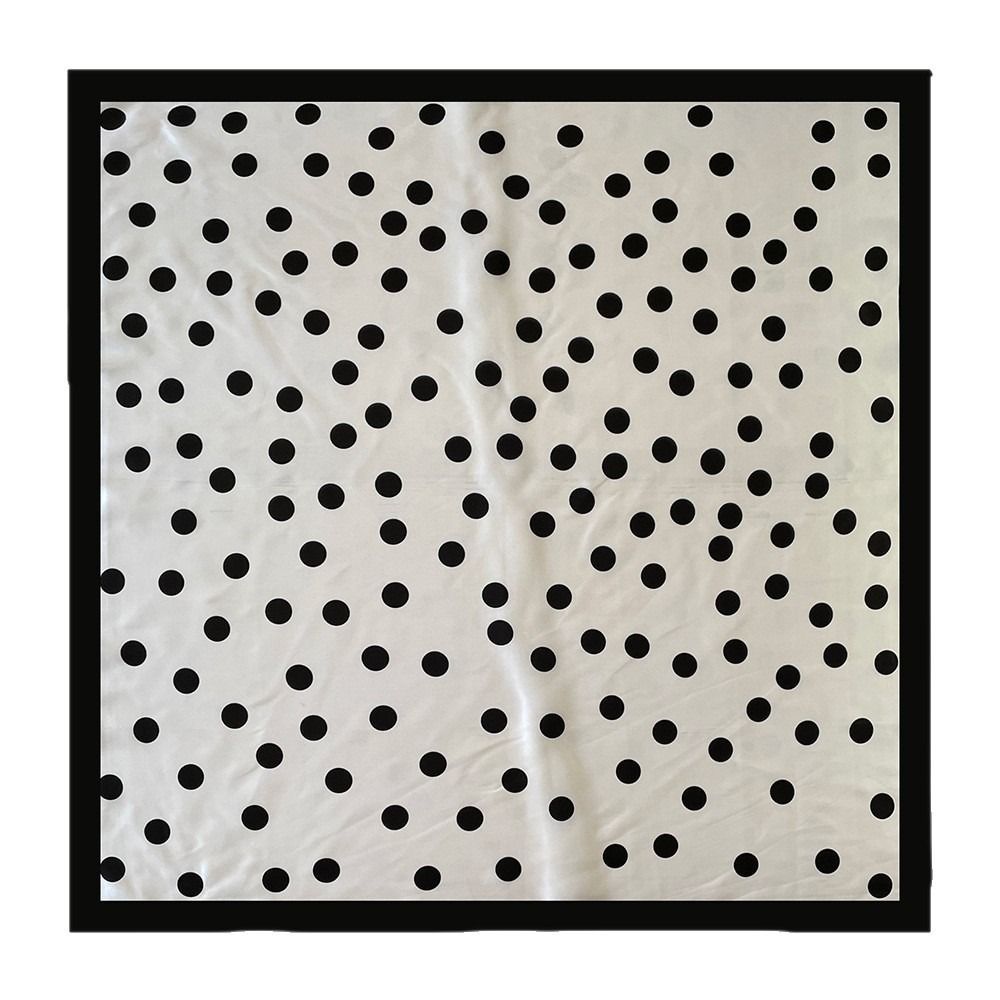 Printed Dot Print Scarf Y2K Hair Scarf Elegant Polka Dot Silk Scarf  Beach